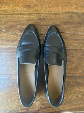Everlane Black leather classic loafer